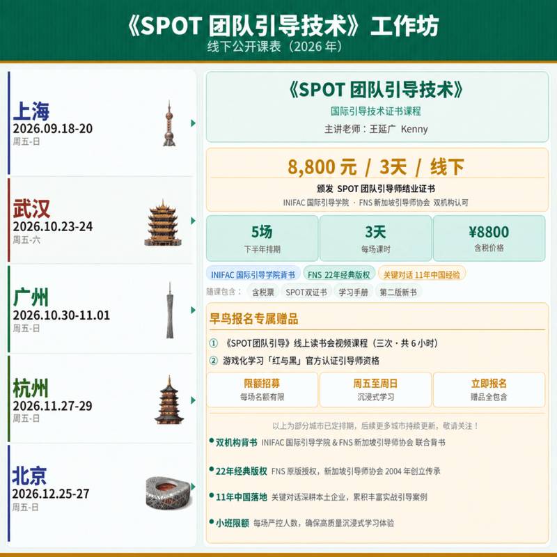 SPOT团队引导国际证书班·2026年9月18—20日上海班