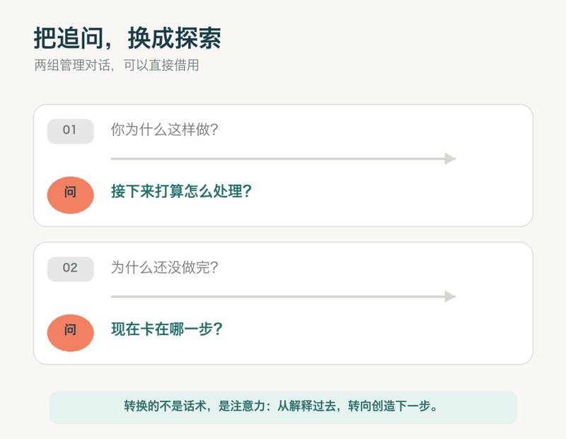 从追问转向探索的问题转换
