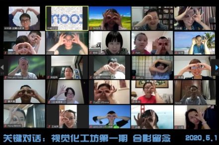 关键对话视觉化工坊第一期 ZOOM 云课堂合影